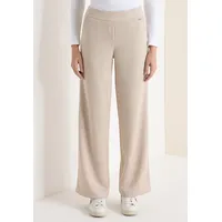 Cecil Style NEELE Wide Leg Hose Desert Beige Melange XXL 32
