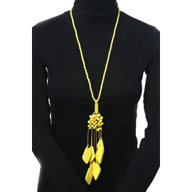 COLLEZIONE ALESSANDRO Lange Kette Nanni " in gelb | Gr.: onesize,
