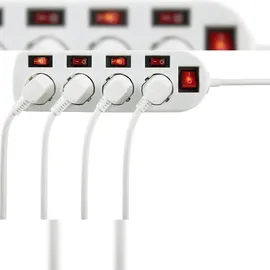 Sygonix Steckdosenleiste 1,40 m Weiß 1 St.