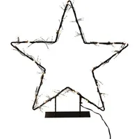 AM Design Deko-Leuchte Stern Metall Schwarz 38 cm