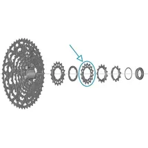 Shimano CS-LG700 Ritzel Grau 15 Zähne