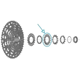 Shimano CS-LG700 Ritzel Grau 15 Zähne