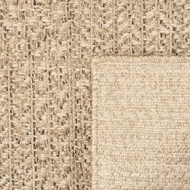 The CarPET Teppich THE CARPET "Kansas", beige (natur), B:60cm H:1mm L:90cm, Polypropylen, Teppiche, Teppich, moderner robuster In und Outdoor Teppich Jute Look