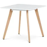 Autronic Esstisch 80x74 cm MDF matt weiß DT-312 WT