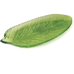 Excelsa Platte/Tablett Tropical Glas 30X14 Cm Grün