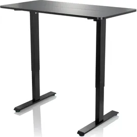 HJH Office Schreibtisch Stand CR Schwarz Computertisch manuell verstellbar