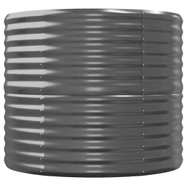 vidaXL Hochbeet Pulverbeschichteter Stahl 152 x 80 x 68 cm Anthrazit