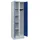 C+P Wäsche-/Kombispind Classic PLUS, Sockel, 2 Abteile, 1950x600x500mm, 7035/501 Verschluss Zylinderschloss Front RAL 5010 Enzianblau