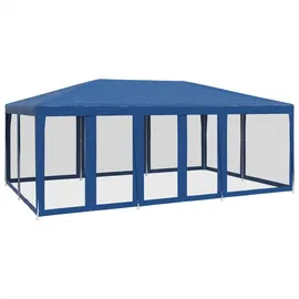 vidaXL Partezelt 6 x 4 m inkl. 10 Seitenteile Blau