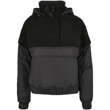 URBAN CLASSICS Ladies Sherpa Mix Pull Over Jacket -