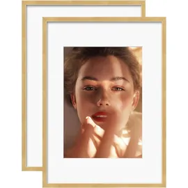 luxuskollektion A3 Aluminum Picture Frame Display with Mats for A4 or