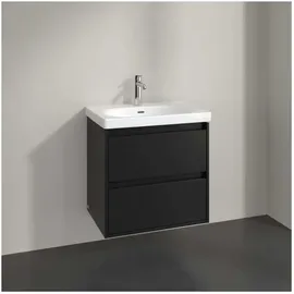Villeroy & Boch Skyla Waschtischunterschrank 2 Auszüge, 622 x 596 x 439 mm, Volcano Black