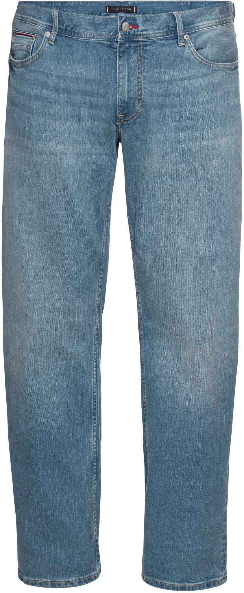 Straight-Jeans TOMMY HILFIGER BIG & TALL "BT-Madison" Gr. 42, Länge 34, blau (amston blue) Herren Jeans Straight Fit