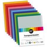 perfect ideaz - 50 Blatt Transparent-Papier DIN-A4-10 Farben, 115 g/m2, Tracing-Paper - FSC® Zertifiziert, säurefrei