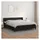 vidaXL Boxspringbett mit Matratze Schwarz 180x200 cm Kunstleder