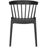 Stapelstuhl Bliss aus wetterfestem Kunststoff, modern, schwarz, stapelbar für Innen und Außen