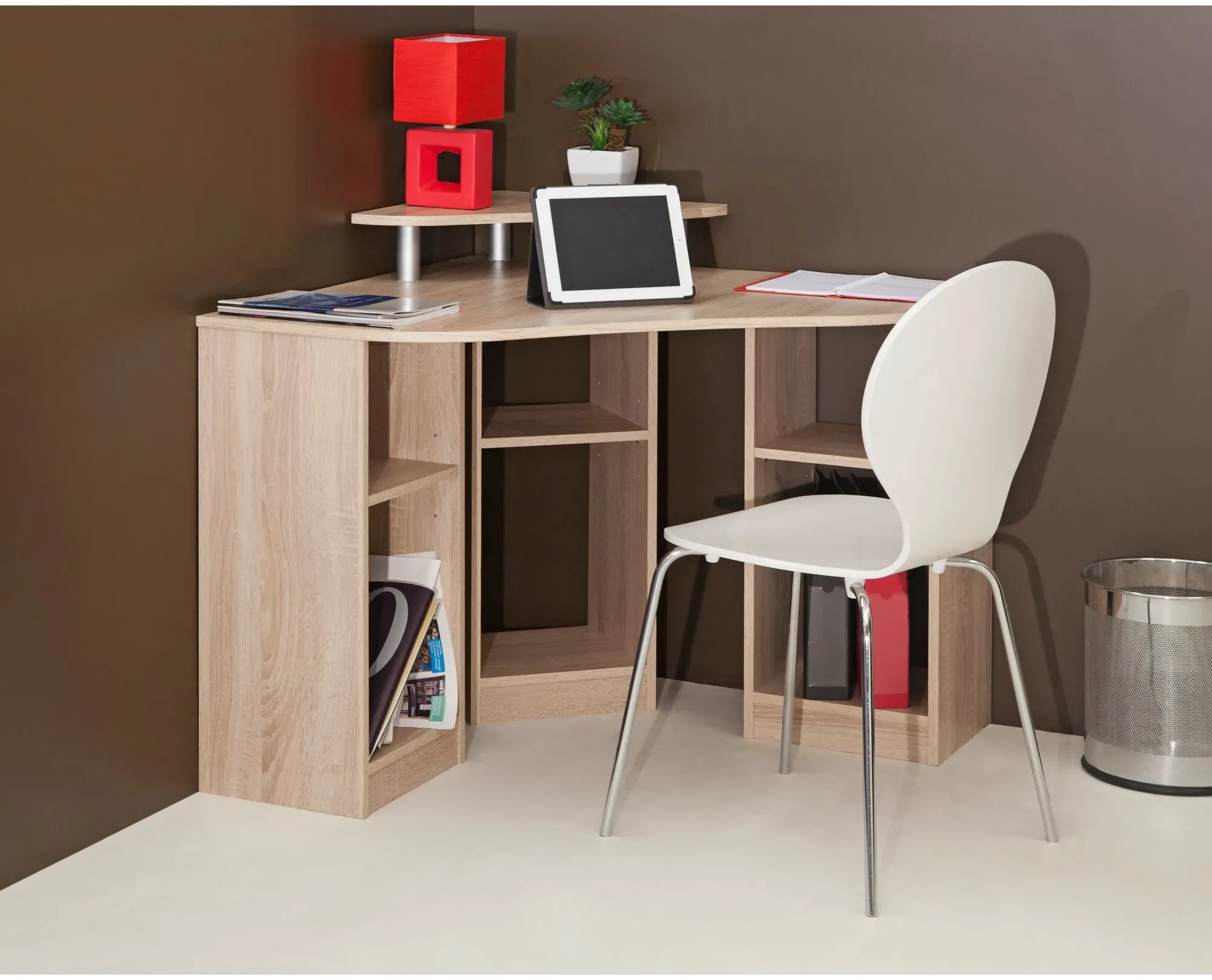 TemaHome »Corner« Schreibtisch Eiche