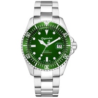 Gigandet Automatikuhr Edelstahl Silber Grün Sea Ground - G2-008