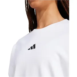 adidas Essentials Sweatshirt 3-Streifen Weiß/Schwarz XS