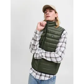 JACK & JONES "JJEBRADLEY LIGHT BODYWARMER COLLAR NOOS", Herren, Gr. XL, rosin, Web, Obermaterial: 100% Nylon, unifarben, regular fit taillenbedeckt, Westen Steppweste