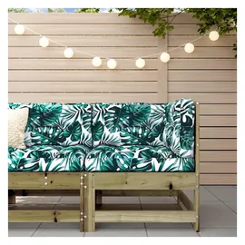 vidaXL Garten-Ecksofa Loungesofa braun