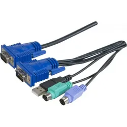 DEXLAN Tastatur- / Video- / Maus- (KVM-) Kabel - HD-15 (VGA)