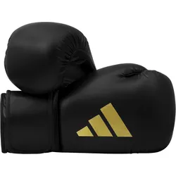 Boxhandschuhe ADIDAS PERFORMANCE "Speed 50" Gr. 16, gold (schwarz, goldfarben), Boxhandschuhe, 16, Obermaterial: 100% Kunstleder