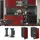 Vicco Apothekerschrank R-Line, 30 cm , AP Eiche Rot/Anthrazit - Rot,