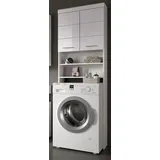 inn.furn Waschmaschinenschrank 63 x 191 cm Weiß