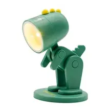 Realpower LED-Tier Taschenlampe Grüner Dino mit Sockel