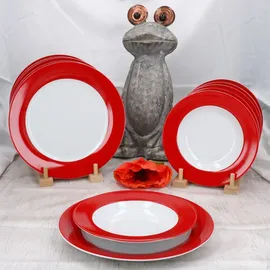 Mambocat Variant Tafelservice 12-tlg. rot