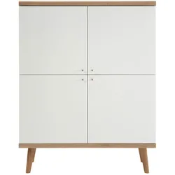 Highboard Merle - Skandinavisches Design - Eiche Riviera