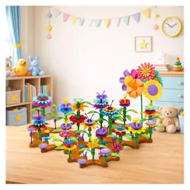 Wisam DIY Blumen Bausteine Set 148-tlg.