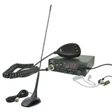 PNI CB funkgerät PNI Escort HP 8001L ASQ + CB-Antenne PNI Extra 48, Zigarettenanzünderstecker und Kopfhörer HS81L im Lieferumfang enthalten