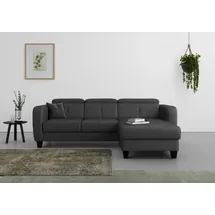 sit&more Ecksofa SIT & MORE "Belluci L-Form", grau (anthrazit), B:247cm H:85cm T:170cm, Sofas, Ecksofa, inklusive Federkern, wahlweise mit Bettfunktion und Bettkasten