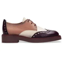 Hispanitas für Damen. CHI243519 Klassische braune Lederschuhe (41), Wohnung, Schnürsenkel, Lässig