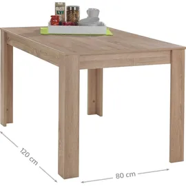 Mäusbacher Esstisch - holzfarben - cm B: 80 H: 75 cm - Sconto