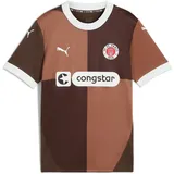 Puma FC St. Pauli Heimtrikot 2024/25 Kinder 01 espresso brown/white 176