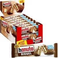 Ferrero Hanuta Riegel Milch & Nuss, 483g, je 34,5g, 14 Riegel