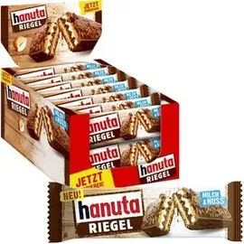 Ferrero Hanuta Riegel Milch & Nuss, 483g, je 34,5g, 14 Riegel