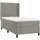 vidaXL Boxspringbett 100 x 200 cm Hellgrau