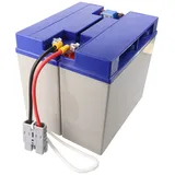 Ultracell Akku passend für APC-RBC7, SU1000XLJ, SU1400, DLA1500I mit Kabel und Stecker