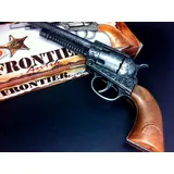 Simba Edison Giocattoli Frontier: Spielzeugpistole Für Cowboys Und Sheriffs In Der Geschenke-Box, Ideal Für Fasching, 12 Schuss, 25 Cm, Silber / Grau (E0191/92)