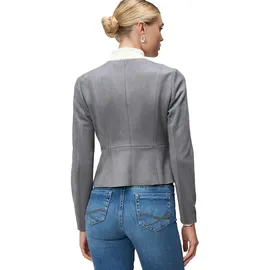Zero Damen Blazer Wildlederoptik 40, Steel Gray - 40
