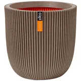 Capi Europe Blumentopf Kugel Groove warmes taupe | cm