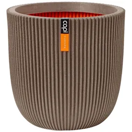 Capi Europe Blumentopf Kugel Groove warmes taupe | cm
