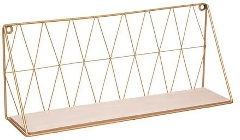 5five Anna Drahtregal Wandmontage 48 cm 1 Stück Gold Innenraum Aufbewahrung