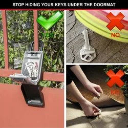 Master Lock 5424EURD Schlüsseltresor mit beleuchteten Zahlencode, mit Bügel und wetterfest