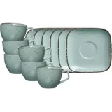 Ritzenhoff & Breker Tasse, Casa Espressotassen mit Untertassen 80 ml 6 x)