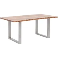 Woodkings Esstisch Bullwer Akazie silberfarben 170x90 cm - Braun